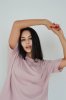 Футболка для вагітних та годуючих 24303 Bloom - пудра