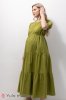 Сукня Paris для вагітних та годуючих - світло-оливкова