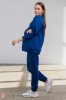 Теплый спортивный костюм для беременных и кормящих Vieno синий