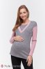 Джемпер для беременных и кормящих Siena розовый