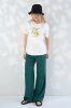 Прямі брюки для вагітних із тенселю — Mara смарагдові