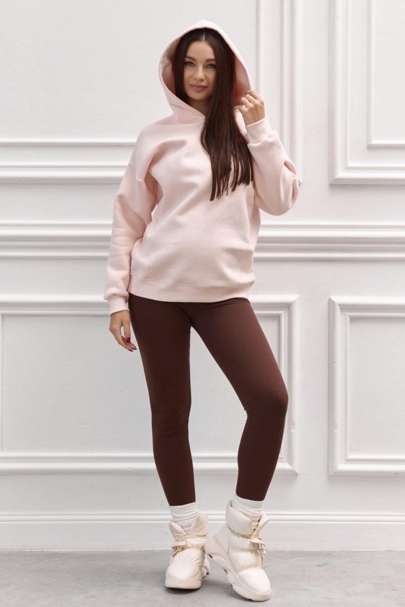 Нежное худи для беременных и кормящих 2521 1281 светло-розовый