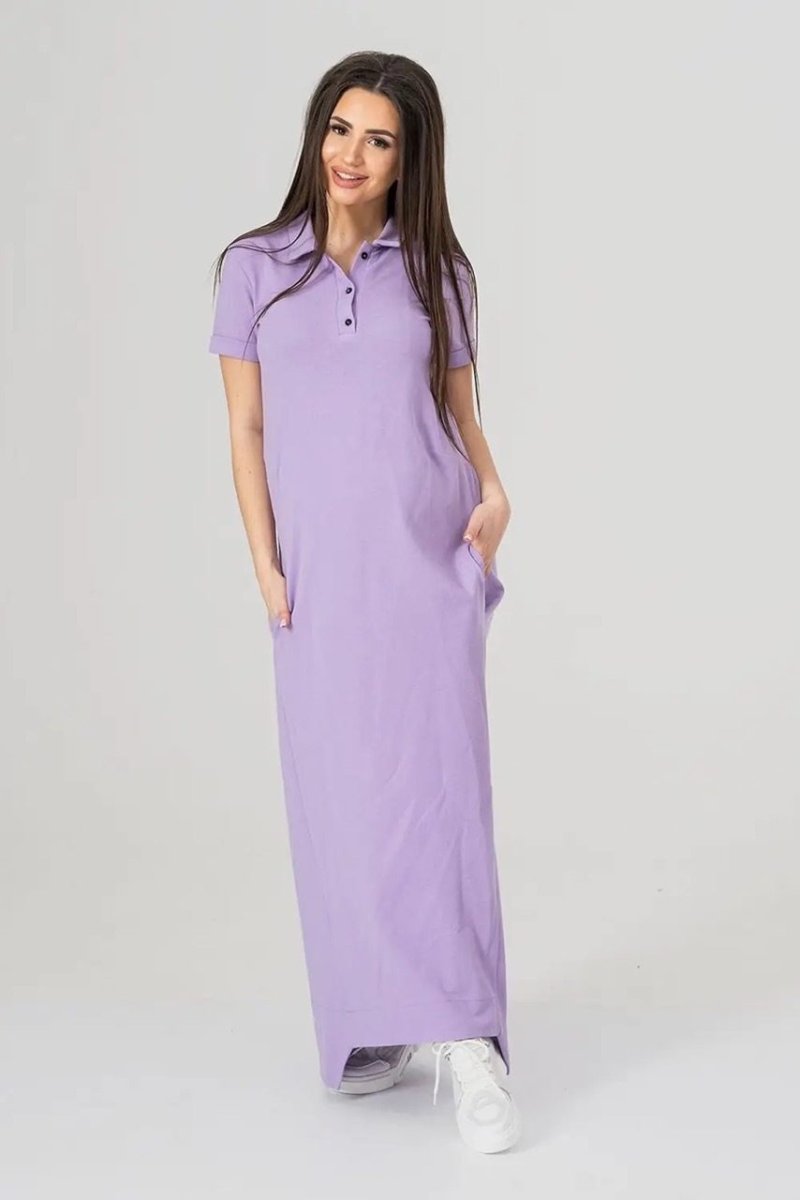 Летнее платье для беременных 1292477 фиолетовое