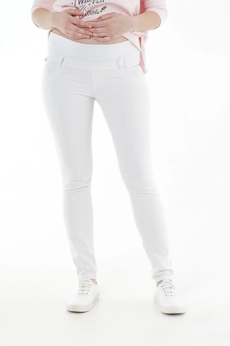 Стильні штани-скинни 1348498-11 білі