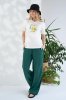 Прямі брюки для вагітних із тенселю — Mara смарагдові