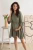 Платье для беременных и кормящих 1459711 оливковый