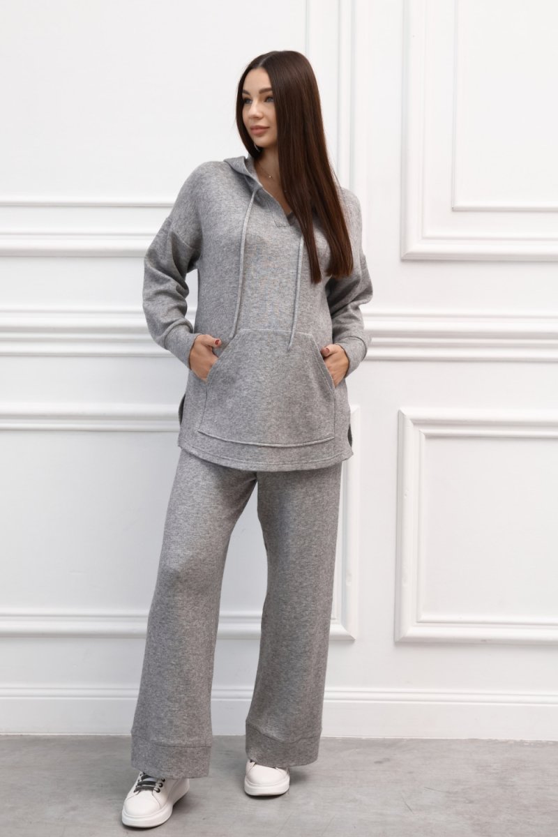 Ангоровий костюм для вагітних 2525(2522) 1751 сірий