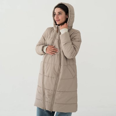 Зимняя слингокуртка / куртка для беременных 3в1 Латте