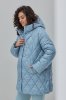 Тепла куртка Akari для вагітних - блакитна