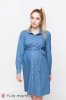 Сукня-сорочка для вагітних і годуючих Vero джинсово-блакитний