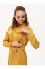 Платье-рубашка для беременных и кормления 2139 1606 горчичное
