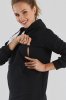 Платье-худи для беременных и кормящих 2195 1435 черное