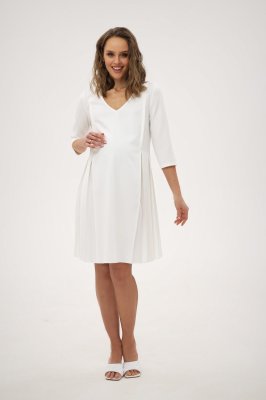 Платье для беременных и кормящих 2208 0001 белое