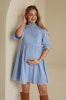 Платье 4501746 для беременных и кормящих - голубой