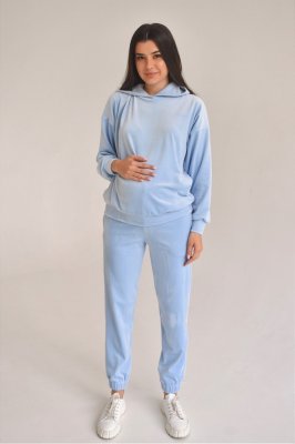 Спортивный костюм 2304(2228) 1644 для беременных и кормящих - голубой