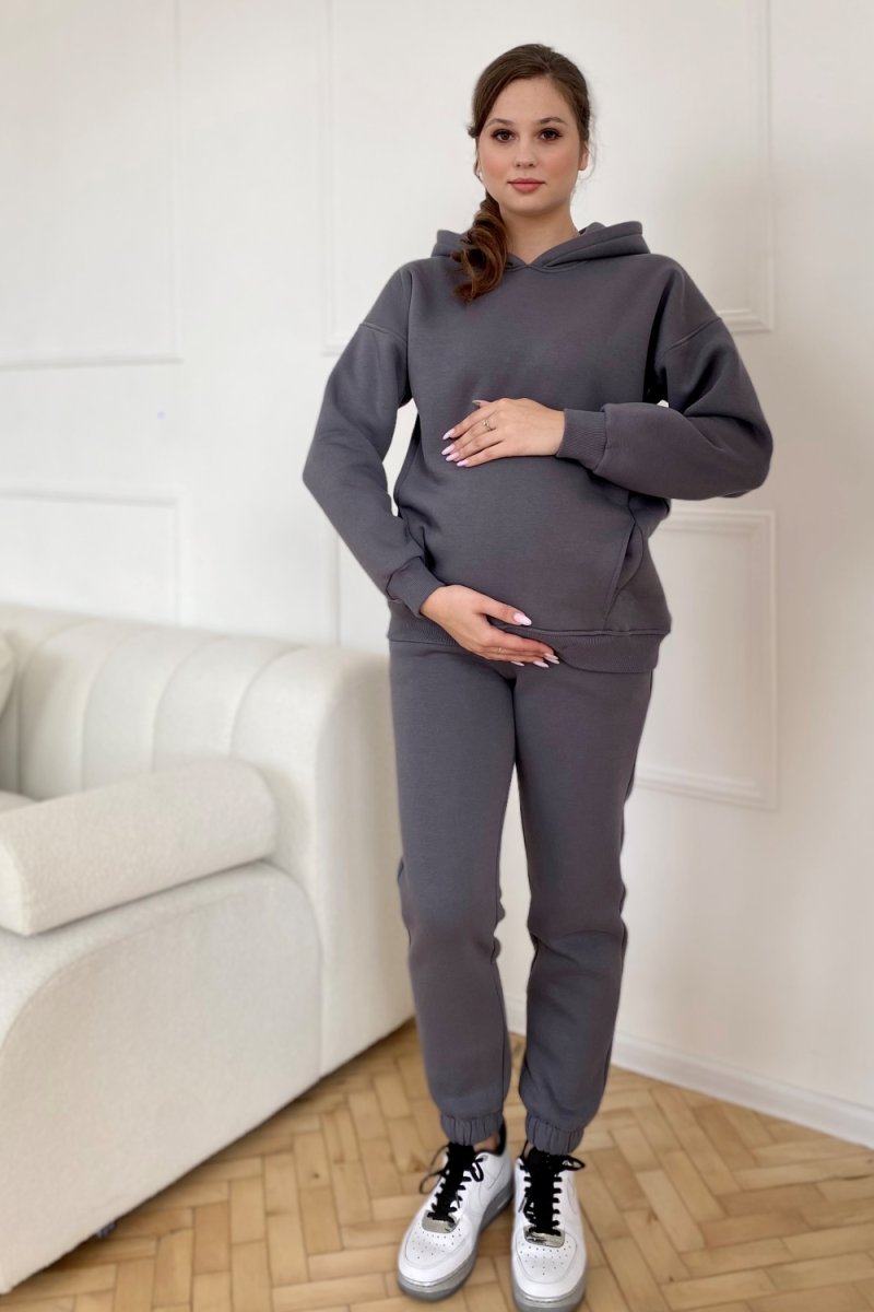 Спортивный костюм 2314(5) 0172 для беременных и кормящих - графитовый