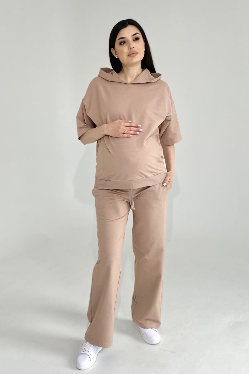 Спортивний костюм для вагітних та годуючих 2332(20) 1380 бежевий