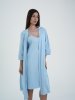 Нічна сорочка для вагітних та годування 24144 блакитний