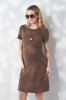 Сукня для вагітних та годуючих зі знімним топом кавова Gigi