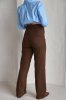 Шоколадні штани для вагітних з джинс-котону 2529-1799