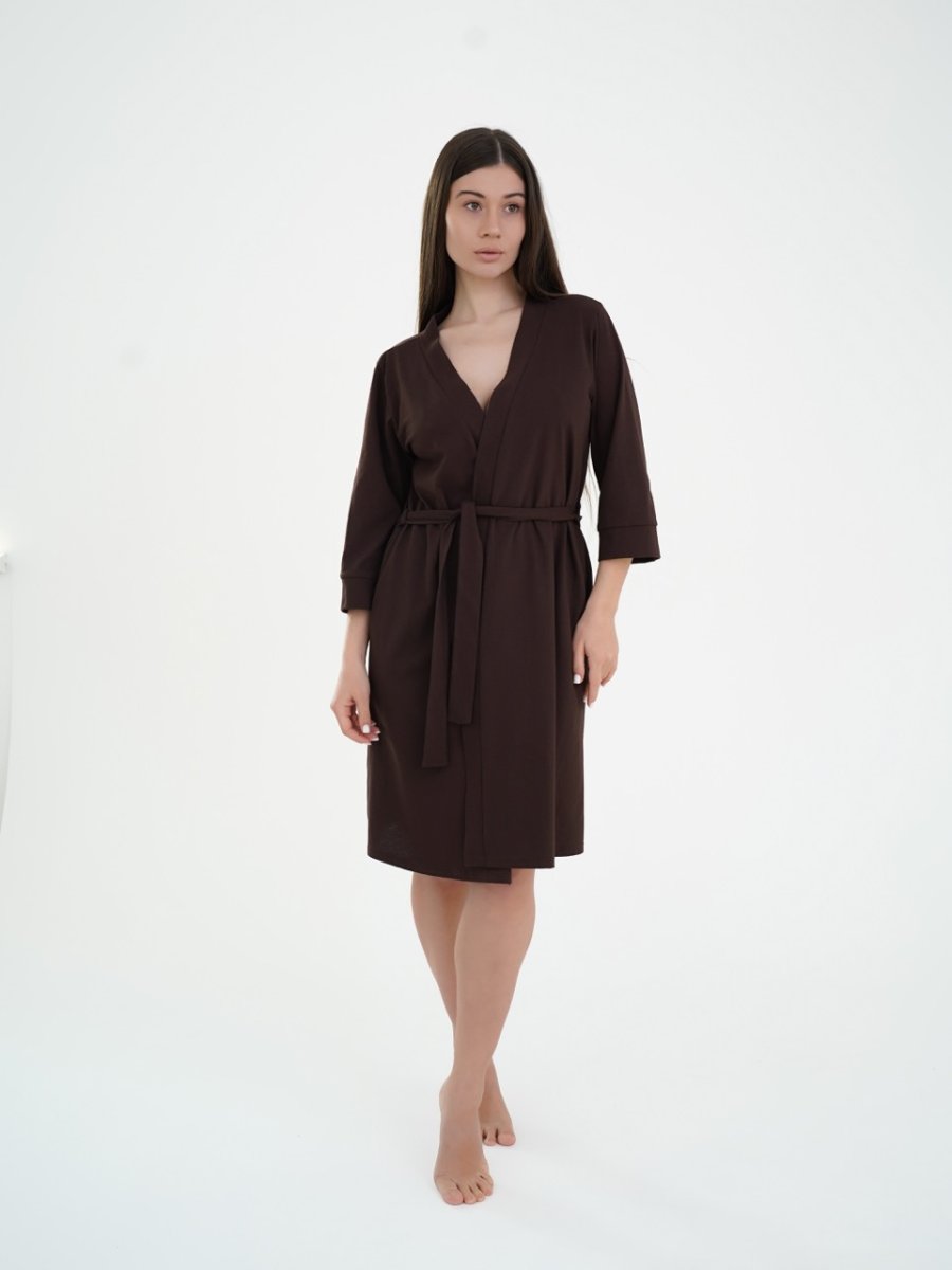 Халат для вагітних та годування 25316 Шоколадний