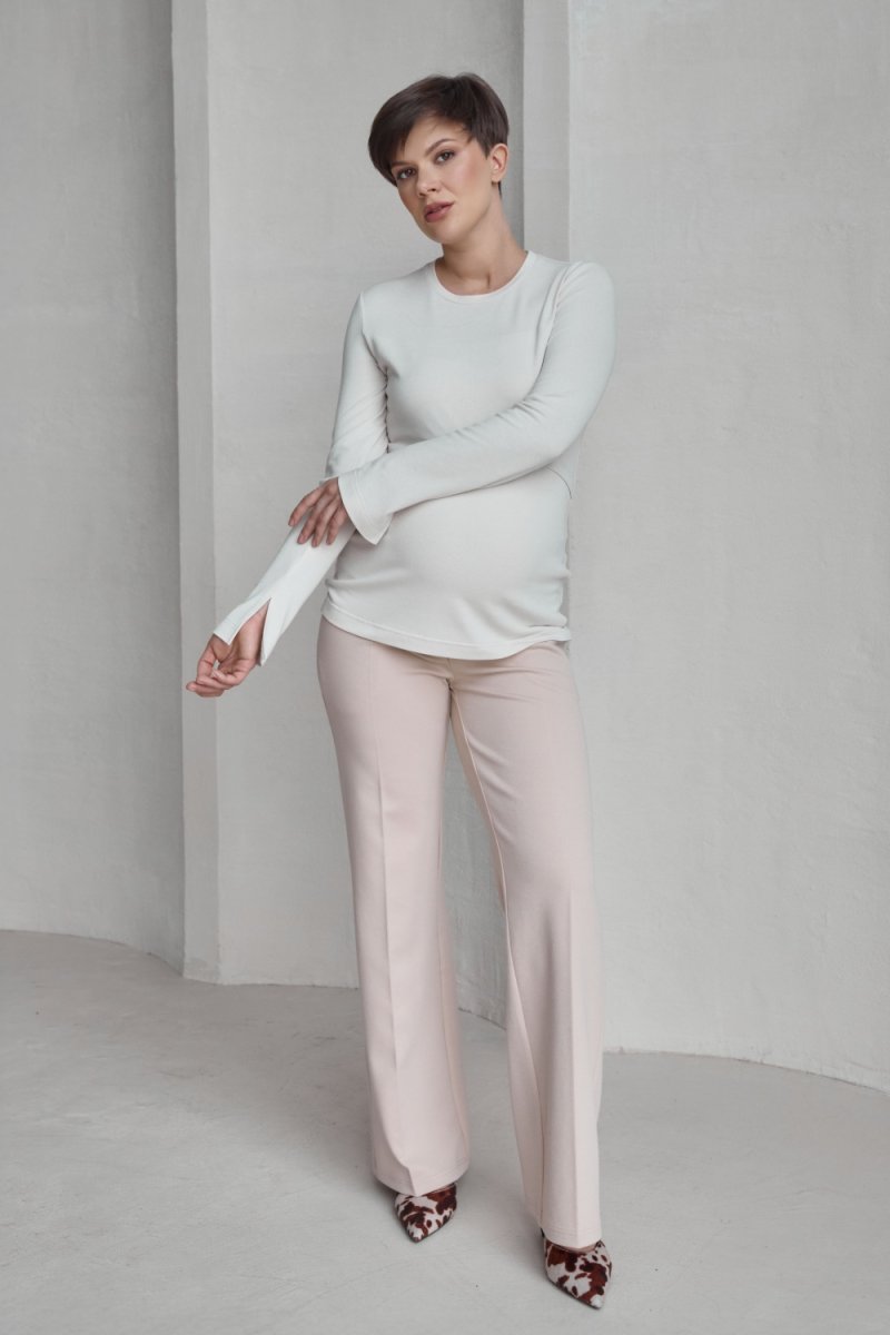 Бежева кофта для вагітних 2603 1697