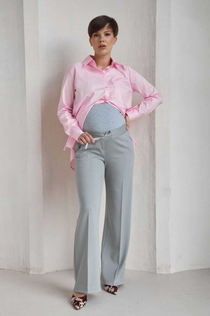 Штаны для беременных 2604 1197 светло-серые