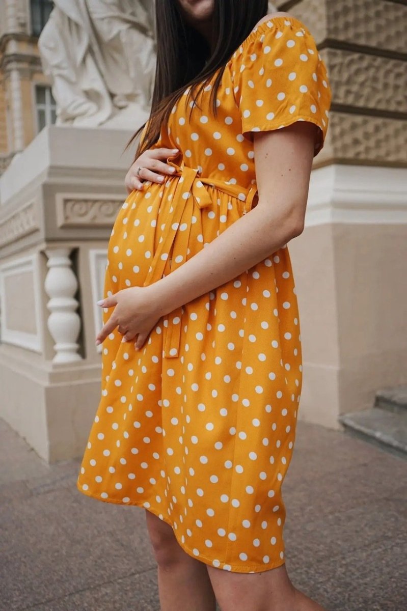 Летнее платье для беременных 4169726 шафран