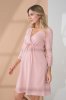 Нічна сорочка в кольорі пудра для вагітних та годуючих Alisa