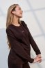 Базовий лонгслів для вагітних та годуючих Erica шоколад