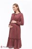 Платье для беременных и кормящих Monice бордовый меланж