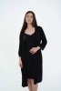 Халат для вагітних та годуючих 25319 чорний