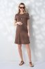 Сукня для вагітних та годуючих зі знімним топом кавова Gigi