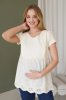 Блуза для вагітних і годуючих 3093074 кремовий