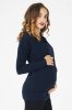 Джемпер для вагітних 4035-647 темно-синій