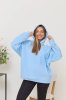 Теплий худі для вагітних та годуючих Buffalo - блакитний