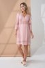 Нічна сорочка в кольорі пудра для вагітних та годуючих Alisa