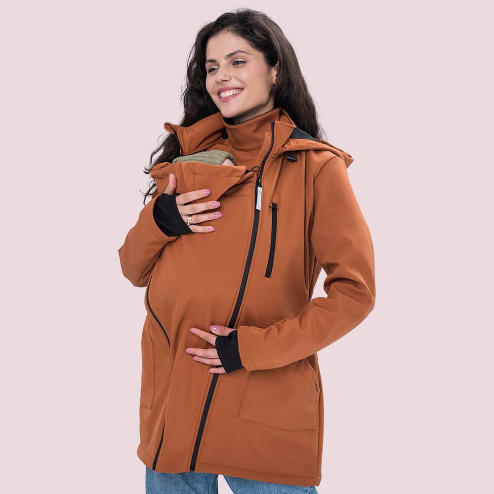 Слінгокуртка, куртка для вагітних 4 в 1 Паприка (NEW)