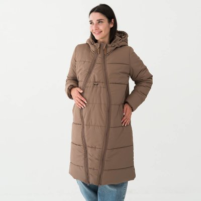Зимова слінггокуртка / куртка для вагітних 3в1 Капучіно