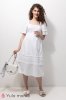 Платье Aurora для беременных и кормящих - белое