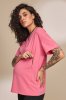 Стильная футболка для беременных и кормящих Muse малина