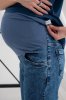 Сині прямі джинси з поясом на живіт для вагітних Tally