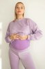 Плюшевый костюм 2в1 для беременных и кормящих мам 4473154-4 лаванда