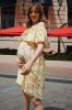 Платье для беременных 4084604 жёлтое