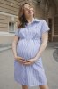 Платье для беременных и кормящих мам 4171632 голубой