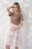 Платье для беременных и кормящих Marine — капучино с цветочками