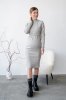 Платье для беременных и кормящих 4217133 светло-серое