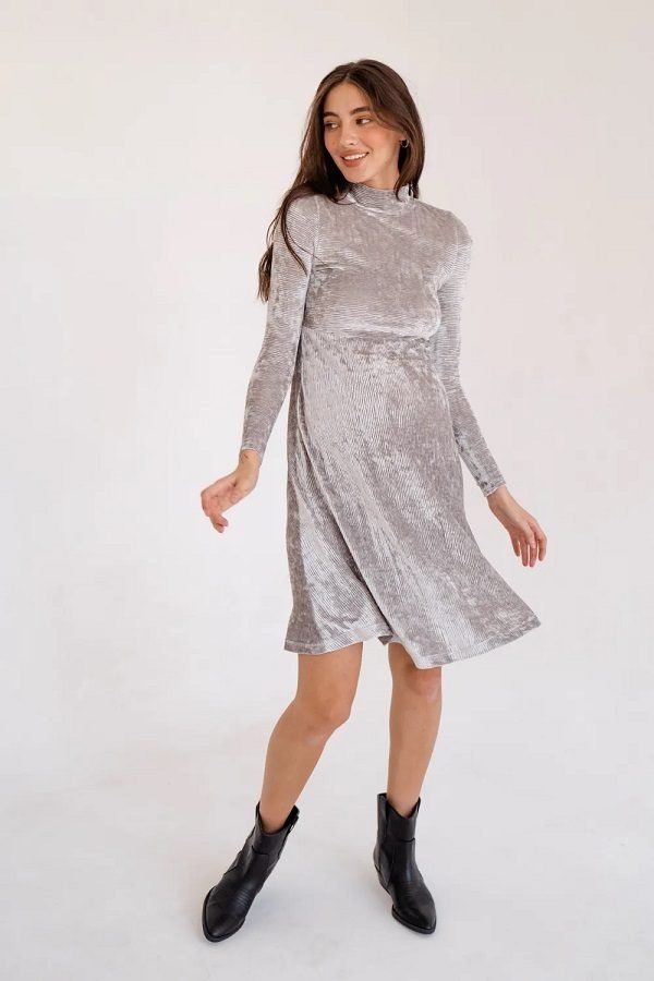 Трикотажне плаття  для вагітних 4226126 туман гавані