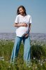 Штани для вагітних 4247752 Сіро-блакитний