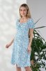 Елегантна сукня для вагітних та годуючих з блакитними квітами Eileen